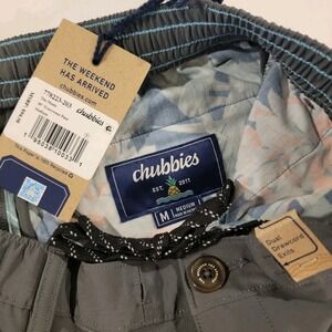 Chubbies The Musts Everywear Pants Mens Medium Gray Inseam 30 Drawstring NWT